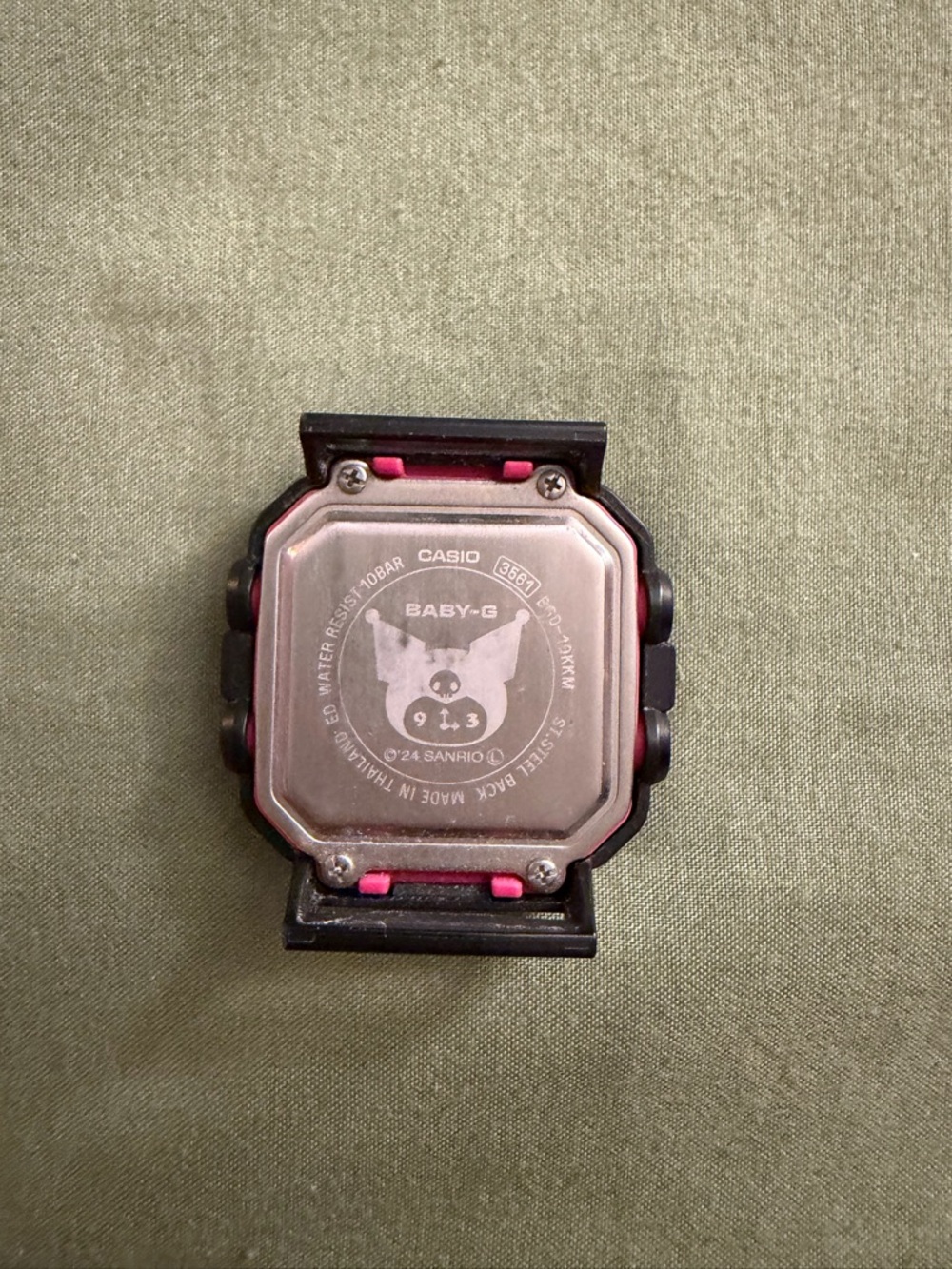 Casio BABY-G Black and Pink Digital Watch with Kuromi Strap - Picture 5 of 6